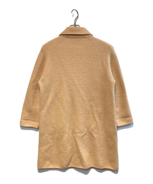 45R（フォーティファイブ・アール）45R (フォーティファイブ・アール) 縮絨ウールアルパカステンカラー コート ピンク サイズ:2の古着・服飾アイテム