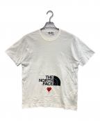 PLAY COMME des GARCONS×THE NORTH FACEプレイコムデギャルソン×ザ ノース フェイス）の古着「play together S/Sカットソー」｜ホワイト