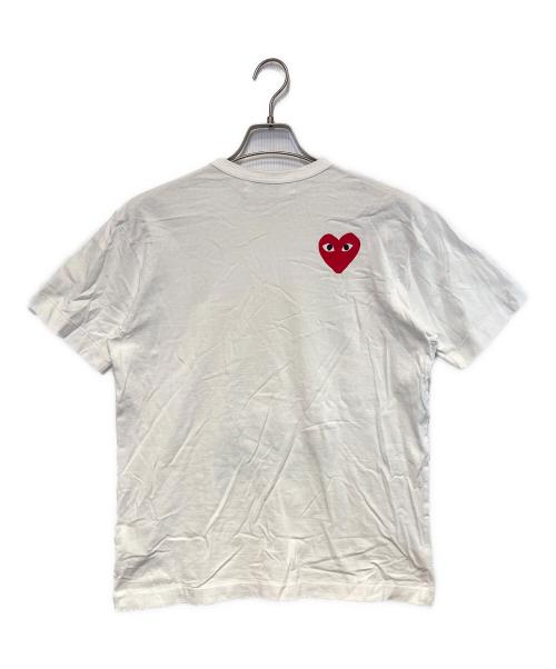 PLAY COMME des GARCONS（プレイコムデギャルソン）PLAY COMME des GARCONS (プレイコムデギャルソン) THE NORTH FACE (ザ ノース フェイス) play together S/Sカットソー ホワイト サイズ:Ｌの古着・服飾アイテム