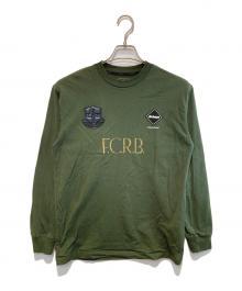 F.C.R.B.（エフシーレアルブリストル）の古着「LETTERED L/S TEE」｜グリーン