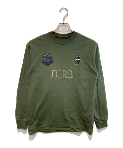 F.C.R.B.（エフシーレアルブリストル）F.C.R.B. (エフシーレアルブリストル) LETTERED L/S TEE グリーン サイズ:Sの古着・服飾アイテム