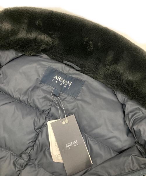 ARMANI JEANS（アルマーニジーンズ）ARMANI JEANS (アルマーニジーンズ) ダウンコート ネイビー サイズ:38 未使用品の古着・服飾アイテム