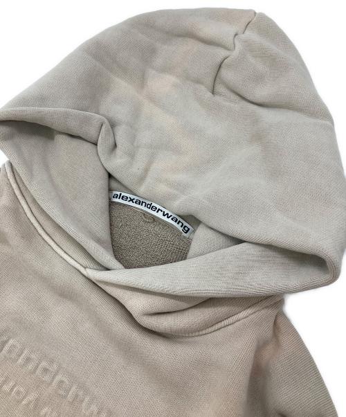 ALEXANDER WANG（アレキサンダー・ワン）ALEXANDER WANG (アレキサンダー・ワン) ロゴパーカー ベージュ サイズ:Lの古着・服飾アイテム