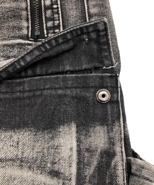 Jaded London（ジェイデッドロンドン）Jaded London (ジェイデッドロンドン) Washed Black Apex Denim Cargos ブラック サイズ:30の古着・服飾アイテム