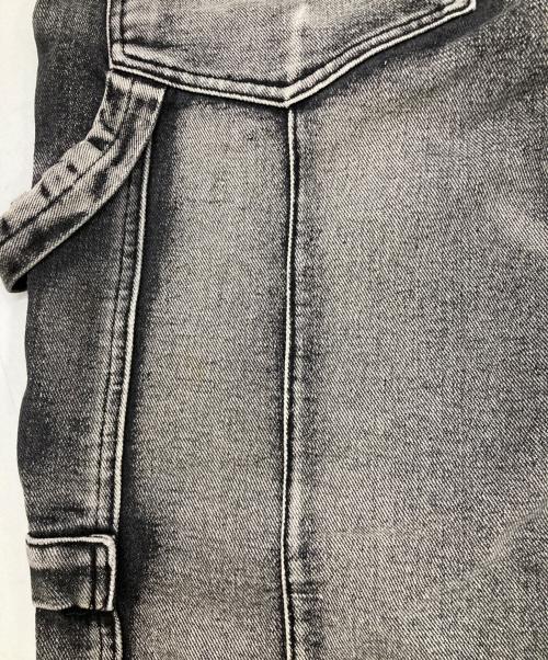 Jaded London（ジェイデッドロンドン）Jaded London (ジェイデッドロンドン) Washed Black Apex Denim Cargos ブラック サイズ:30の古着・服飾アイテム