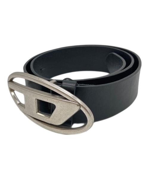 DIESEL（ディーゼル）DIESEL (ディーゼル) オーバルD レザーベルト ブラック サイズ:80/32の古着・服飾アイテム