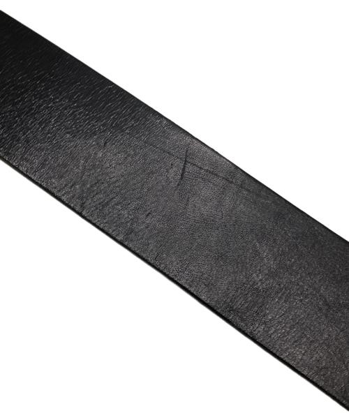 DIESEL（ディーゼル）DIESEL (ディーゼル) オーバルD レザーベルト ブラック サイズ:80/32の古着・服飾アイテム