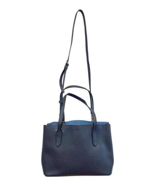 COACH（コーチ）COACH (コーチ) 2WAYショルダーバッグ ネイビーの古着・服飾アイテム