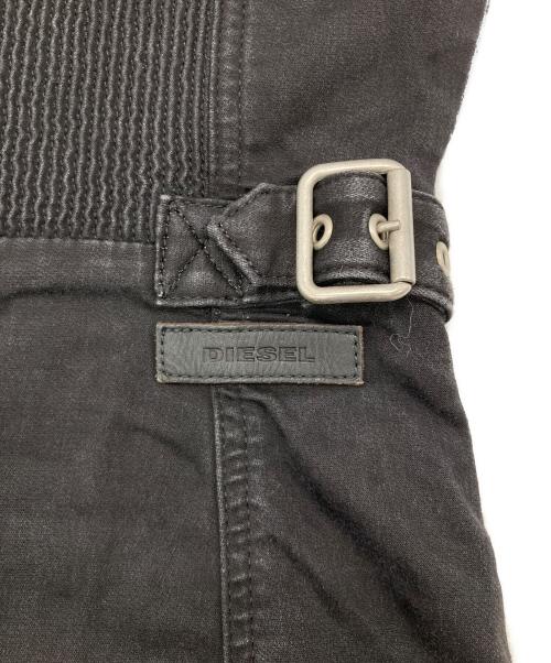 DIESEL（ディーゼル）DIESEL (ディーゼル) ジップデザインノースリーブミニワンピース ブラック サイズ:XSの古着・服飾アイテム