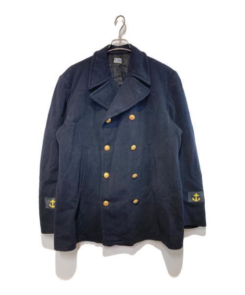 SWEDISH NAVY（スウェーデン海軍）SWEDISH NAVY (スウェーデン海軍) ［古着］ダブルコート ネイビー サイズ:C150の古着・服飾アイテム