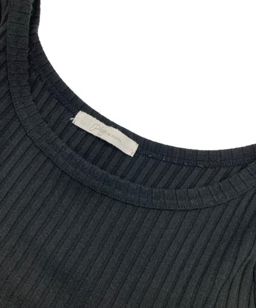 Plage（プラージュ）Plage (プラージュ) リブハーフスリーブワンピース ブラック サイズ:Freeの古着・服飾アイテム