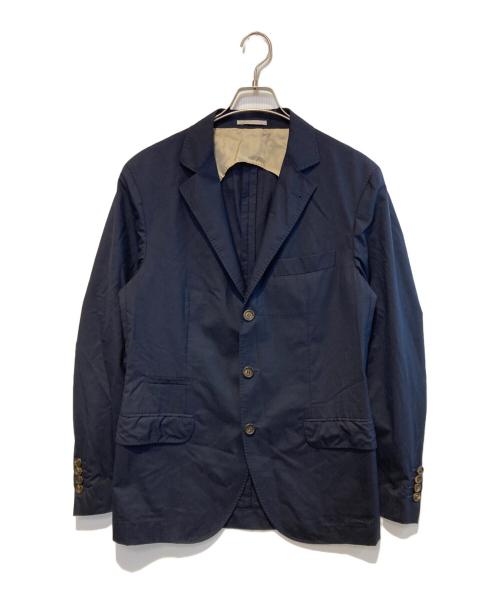 BRUNELLO CUCINELLI（ブルネロクチネリ）BRUNELLO CUCINELLI (ブルネロクチネリ) 3Bノッチドラペル テーラードジャケット ネイビー サイズ:46の古着・服飾アイテム