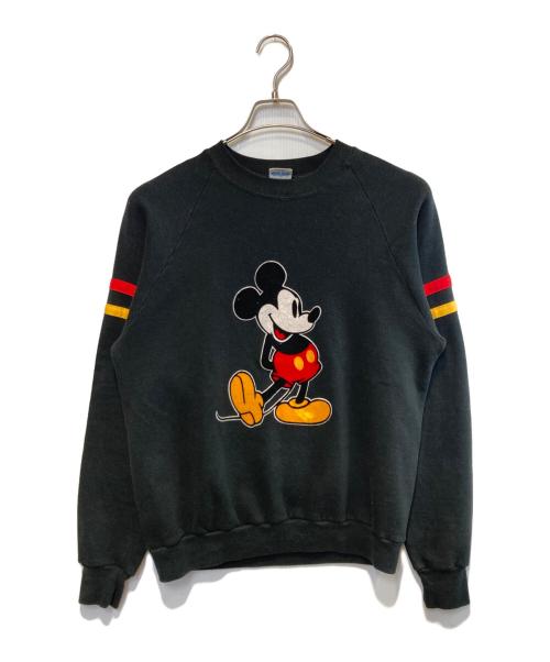 DISNEY（ディズニー）DISNEY (ディズニー) ［古着］ラグランスウェット ブラック サイズ:Lの古着・服飾アイテム