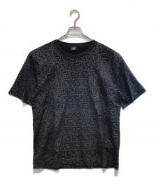 FENDI（フェンディ）の古着「FFバーディゴクルーネックT」｜ブラック