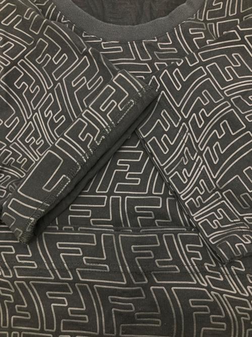 FENDI（フェンディ）FENDI (フェンディ) FFバーディゴクルーネックT ブラック サイズ:XLの古着・服飾アイテム