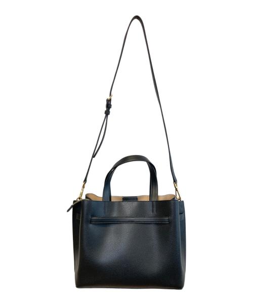 MICHAEL KORS（マイケル・コース）MICHAEL KORS (マイケル・コース) エミリア レザー ラージ サッチェル ブラックの古着・服飾アイテム