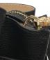 中古・古着 MICHAEL KORS (マイケル・コース) エミリア レザー ラージ サッチェル ブラック：11000円