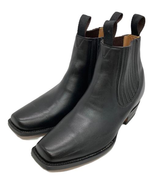 CHAMULA（チャムラ）CHAMULA (チャムラ) ウエスタン サイドゴアブーツ ブラック サイズ:27.5cmの古着・服飾アイテム