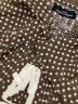 中古・古着 tricot COMME des GARCONS (トリココムデギャルソン) ドットブラウスワンピース ブラウン サイズ:Ｓ：12000円