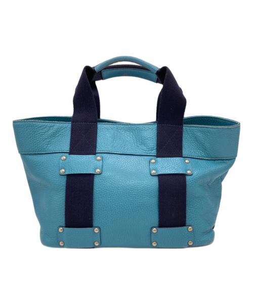 A.D.M.J.（エーディーエムジェイ）A.D.M.J. (エーディーエムジェイ) フラットデイリートートバッグ ブルーの古着・服飾アイテム