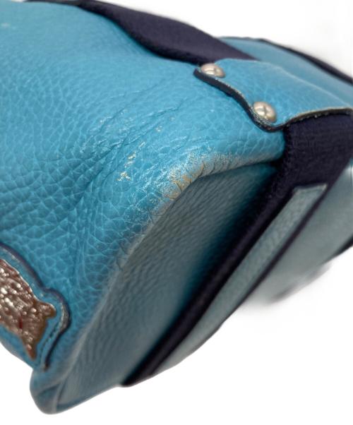 A.D.M.J.（エーディーエムジェイ）A.D.M.J. (エーディーエムジェイ) フラットデイリートートバッグ ブルーの古着・服飾アイテム