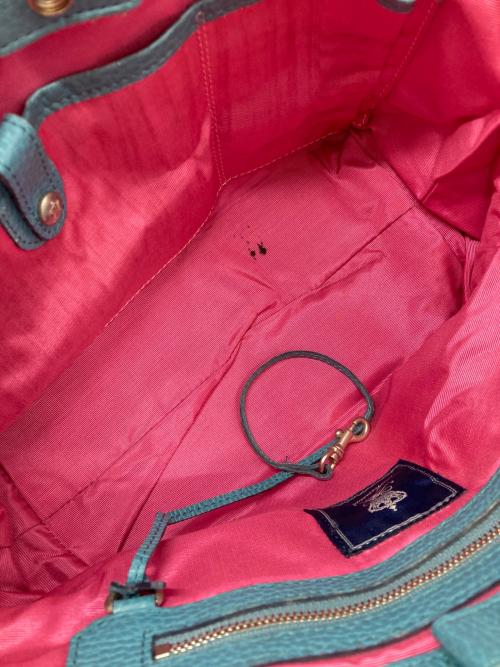 A.D.M.J.（エーディーエムジェイ）A.D.M.J. (エーディーエムジェイ) フラットデイリートートバッグ ブルーの古着・服飾アイテム