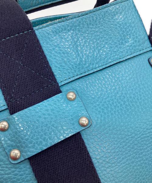 A.D.M.J.（エーディーエムジェイ）A.D.M.J. (エーディーエムジェイ) フラットデイリートートバッグ ブルーの古着・服飾アイテム