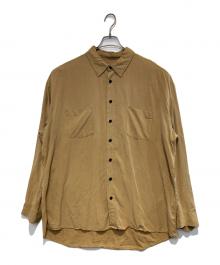 MY THINKS（マイシンクス）の古着「テンセルオーバーサイズシャツ」｜ベージュ