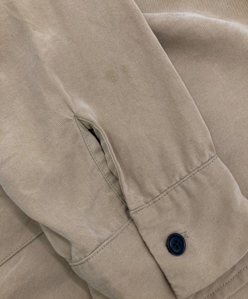 MY THINKS（マイシンクス）MY THINKS (マイシンクス) テンセルオーバーサイズシャツ ベージュ サイズ:Lの古着・服飾アイテム