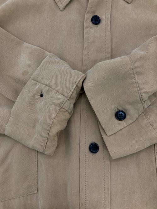 MY THINKS（マイシンクス）MY THINKS (マイシンクス) テンセルオーバーサイズシャツ ベージュ サイズ:Lの古着・服飾アイテム