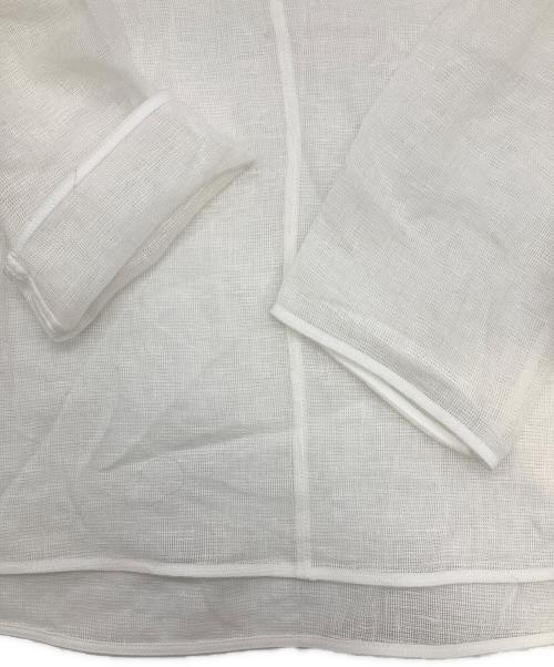 Spick and Span（スピック＆スパン）Spick and Span (スピック＆スパン) メッシュリネンルーズプルオーバー ホワイト サイズ:FREEの古着・服飾アイテム