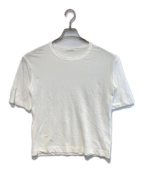 Conte（コンテ）Conte (コンテ) クルーネックTシャツ ホワイト サイズ:不明の古着・服飾アイテム