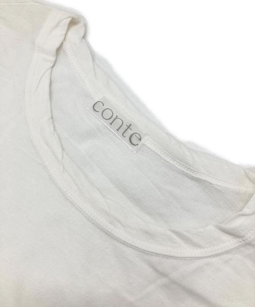 Conte（コンテ）Conte (コンテ) クルーネックTシャツ ホワイト サイズ:不明の古着・服飾アイテム