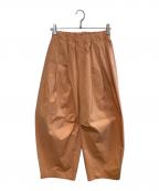 COLLAGE GALLARDAGALANTEコラージュ ガリャルダガランテ）の古着「綿ナイロンカーブパンツ」｜ピンク