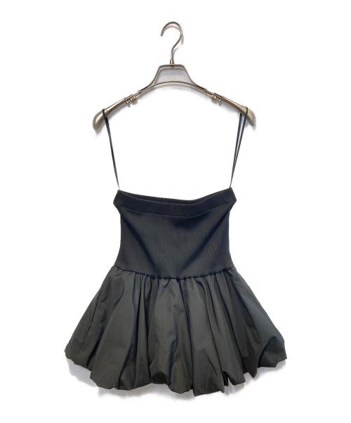 Adam et Rope（アダム エ ロペ）Adam et Rope (アダム エ ロペ) ベアトップブラウス ブラック サイズ:Freeの古着・服飾アイテム