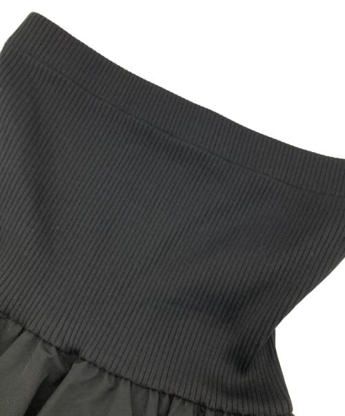 Adam et Rope（アダム エ ロペ）Adam et Rope (アダム エ ロペ) ベアトップブラウス ブラック サイズ:Freeの古着・服飾アイテム