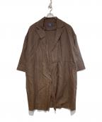 GALLEGO DESPORTESギャレゴデスポート）の古着「リネンコート」｜ブラウン
