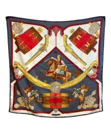 HERMES（エルメス）の古着「カレ90」｜グレー×ホワイト