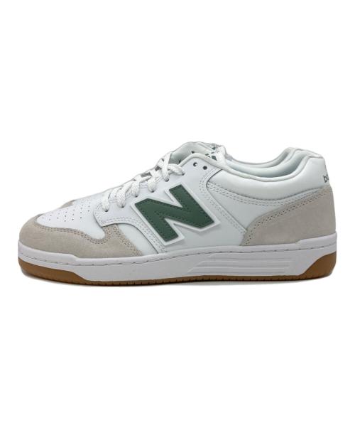 NEW BALANCE（ニューバランス）NEW BALANCE (ニューバランス) BB480LYG ホワイト×グリーン サイズ:US9 未使用品の古着・服飾アイテム
