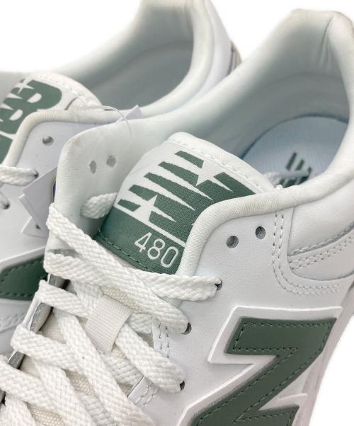 NEW BALANCE（ニューバランス）NEW BALANCE (ニューバランス) BB480LYG ホワイト×グリーン サイズ:US9 未使用品の古着・服飾アイテム