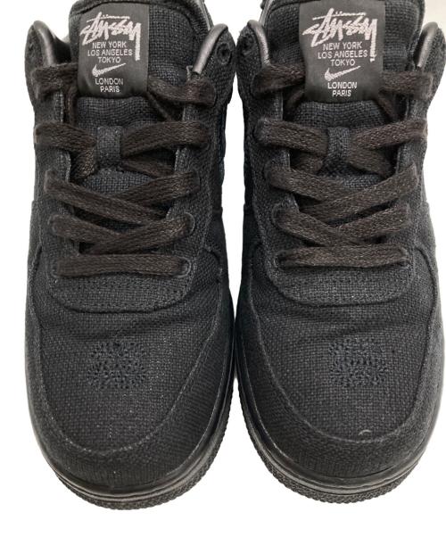 NIKE（ナイキ）NIKE (ナイキ) stussy (ステューシー) AIR FORCE 1 LOW/STUSSY ブラック サイズ:US7の古着・服飾アイテム