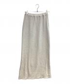 FRAMeWORKフレームワーク）の古着「ワッフルストレートスカート」｜アイボリー