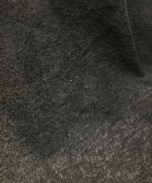 sulvam（サルバム）sulvam (サルバム) アシンメトリーシースルーニット ブラック サイズ:Sの古着・服飾アイテム