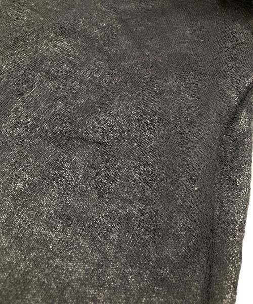 sulvam（サルバム）sulvam (サルバム) アシンメトリーシースルーニット ブラック サイズ:Sの古着・服飾アイテム