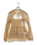 MAISON SPECIALメゾンスペシャル）の古着「Tulle Camisole Bolero」｜ブラウン