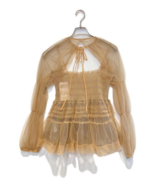 MAISON SPECIAL（メゾンスペシャル）MAISON SPECIAL (メゾンスペシャル) Tulle Camisole Bolero ブラウン サイズ:Free 未使用品の古着・服飾アイテム
