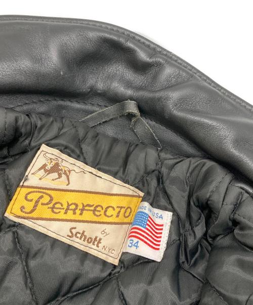 Schott（ショット）Schott (ショット) ワンスターダブルライダースジャケット ブラック サイズ:34の古着・服飾アイテム