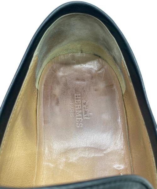 HERMES（エルメス）HERMES (エルメス) コンスタンスローファー ブラック サイズ:42の古着・服飾アイテム