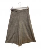 23区ニジュウサンク）の古着「シルクネップツイード ガウチョパンツ」｜グレー