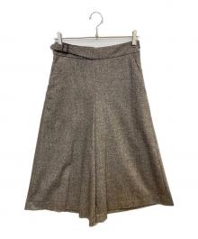 23区（ニジュウサンク）の古着「シルクネップツイード ガウチョパンツ」｜グレー